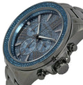 Michael Kors Wren Chronograph Quartz Blue Dial Grey Steel Strap Watch For Women - MK6097