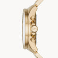Michael Kors Wren Purple Dial Gold Steel Strap Watch for Women - MK6290
