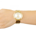 Michael Kors Garner Quartz Gold Dial Gold Steel Strap Watch For Women - MK6408