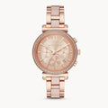 Michael Kors Sofie Chronograph Quartz Rose Gold Dial Rose Gold Steel Strap Watch For Women - MK6560