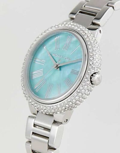 Michael Kors Taryn Quartz Blue Dial Blue Steel Strap Watch For Women - MK6563