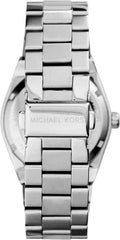 Michael Kors Channing Three Hand Silver Dial Silver Steel Strap Watch For Women - MK6626