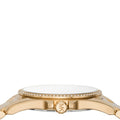 Michael Kors Whitney Three-Hand White Dial Gold Steel Strap Watch For Women - MK6693