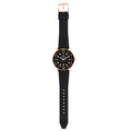 Michael Kors Runway Quartz Black Dial Black Silicone Strap Watch For Women - MK6852