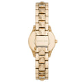 Michael Kors Runway Mercer Analog Brown Dial Gold Steel Strap Watch For Women - MK6855