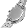 Michael Kors Lexington Chronograph White Dial Silver Steel Strap Watch For Women - MK7243