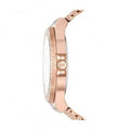 Michael Kors Lennox Three Hand Rose Gold Dial Rose Gold Mesh Strap Watch For Women - MK7336