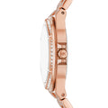 Michael Kors Lennox Three Hand Rose Gold Dial Rose Gold Steel Strap Watch For Women - MK7230