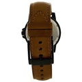 Michael Kors Paxton Analog Black Dial Brown Rubber Strap Watch For Men - MK8502