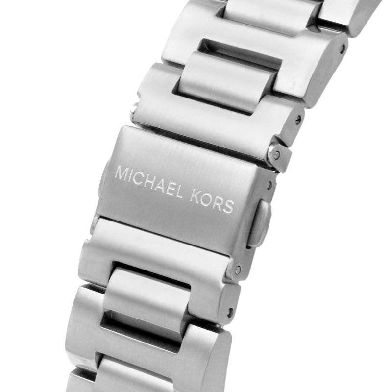 Michael Kors Brecken Chronograph Black Dial Silver Steel Strap Watch For Men - MK8847