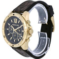 Michael Kors Brecken Chronograph Black Dial Brown Silicone Strap Watch For Men - MK8849