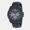 Michael Kors Brecken Chronograph Black Dial Black Steel Strap Watch For Men - MK8858