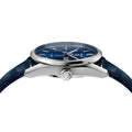 Tag Heuer Carrera Day Date Blue Dial Blue Leather Strap Watch for Men - WBN2012.FC6502