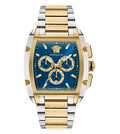 Versace Dominus Chronograph Blue Dial Two Tone Steel Strap Watch For Men - VE6H00723