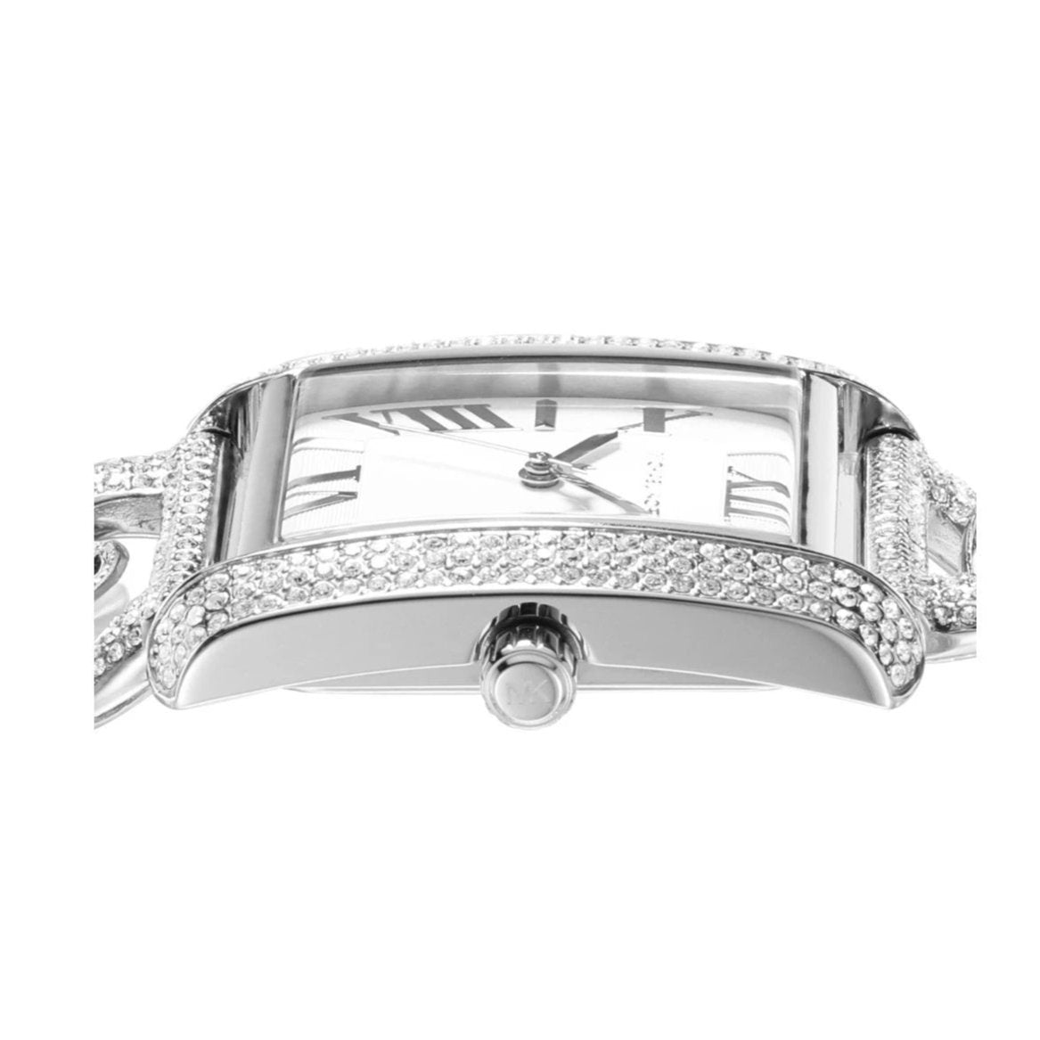 Michael Kors Emery Three Hand Silver Dial Silver Steel Strap Watch For Women - MK7299