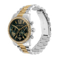 Michael Kors Lexington Chronograph Green Dial Two Tone Steel Strap Watch For Women - MK7303