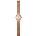 Michael Kors Lennox Three Hand Rose Gold Dial Rose Gold Mesh Strap Watch For Women - MK7336