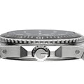 Gucci Dive Quartz Black Dial Silver Steel Strap Watch For Men - YA136301B