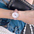 Michael Kors Pyper Analog White Dial Pink Leather Strap Watch For Women - MK2803