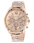 Michael Kors Whitney Chronograph Gold Dial Gold Steel Strap Watch For Women - MK6729