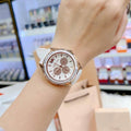 Michael Kors Oversized Sport Quartz White Dial White Rubber Strap Watch For Women - MK6945
