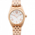 Michael Kors Lexington Quartz White Dial Rose Gold Steel Strap Watch For Women - MK3230