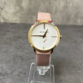 Michael Kors Portia Quartz White Dial Pink Leather Strap Watch For Women - MK2659