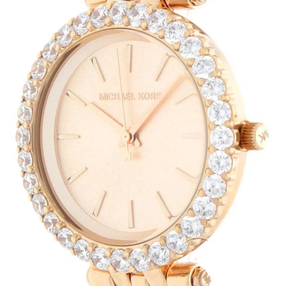 Michael Kors Darci Quartz Rose Gold Dial Rose Gold Steel Strap Watch For Women - MK4514