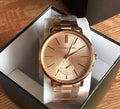 Michael Kors Jaryn Quartz Rose Gold Dial Rose Gold Steel Strap Watch For Women - MK3501