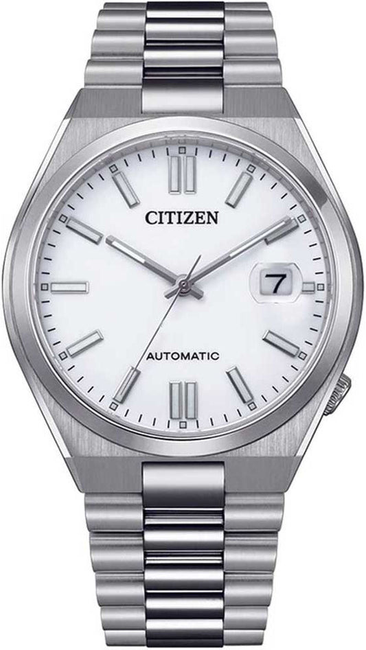 Citizen Tsuyosa Automatic White Dial Silver Steel Strap Watch For Men - NJ0150-81A