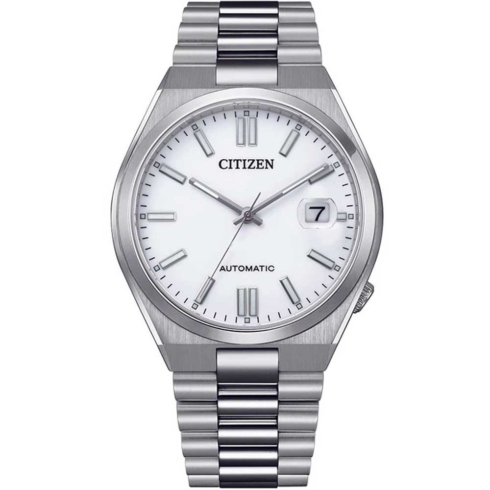 Citizen Tsuyosa Automatic White Dial Silver Steel Strap Watch For Men - NJ0150-81A