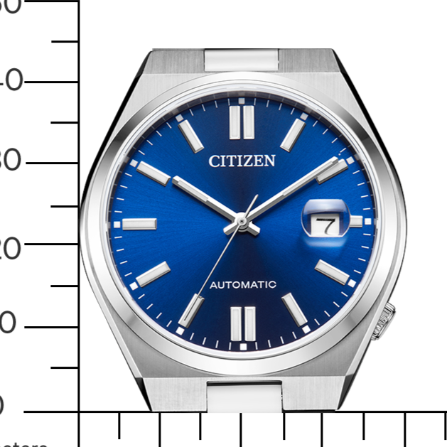 Citizen Tsuyosa Automatic Blue Dial Silver Steel Strap Watch For Men - NJ0150-81L