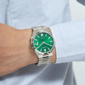 Citizen Tsuyosa Automatic Green Dial Silver Steel Strap Watch For Men - NJ0150-81X