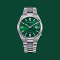 Citizen Tsuyosa Automatic Green Dial Silver Steel Strap Watch For Men - NJ0150-81X