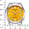 Citizen Tsuyosa Automatic Yellow Dial Silver Steel Strap Watch for Men - NJ0150-81Z