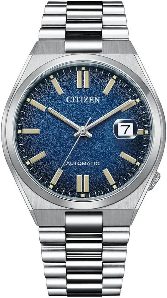 Citizen Tsuyosa Automatic Dark Blue Dial Silver Steel Strap Watch For Men - NJ0151-88L