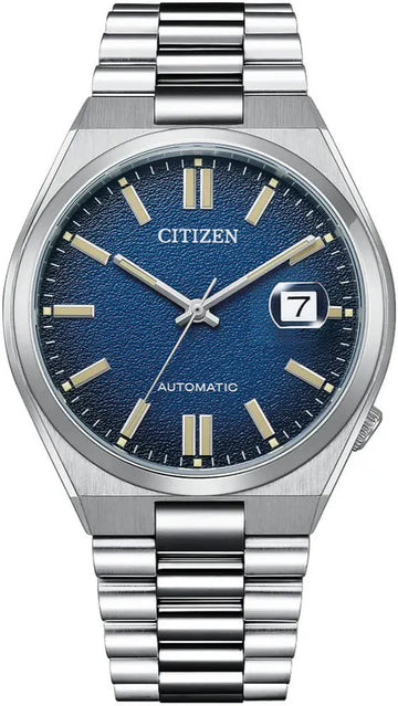 Citizen Tsuyosa Automatic Dark Blue Dial Silver Steel Strap Watch For Men - NJ0151-88L