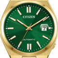 Citizen Tsuyosa Automatic Green Dial Gold Steel Strap Watch For Men - NJ0152-51X