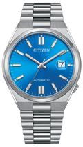 Citizen x Pantone Automatic Blue Dial Silver Steel Strap Watch For Men - NJ0158-89L