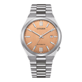 Citizen Tsuyosa Salmon Orange Dial Silver Steel Strap Watch For Men - NJ0159-86Z