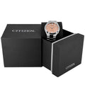 Citizen Tsuyosa Salmon Orange Dial Silver Steel Strap Watch For Men - NJ0159-86Z