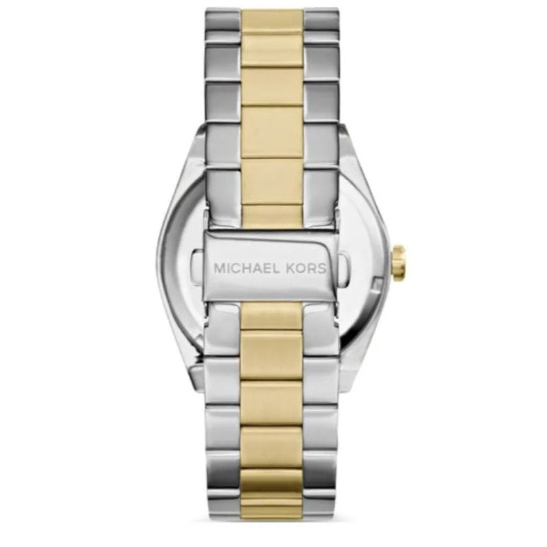 Michael Kors Channing Blue Dial Two Tone Steel Strap Watch For Women - MK5893