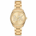 Michael Kors Janelle Quartz Gold Dial Gold Steel Strap Watch For Women - MK7381