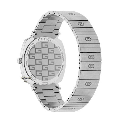 Gucci Grip x Disney Quartz Silver Dial Silver Steel Strap Unisex Watch - YA157419