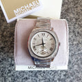 Michael Kors Bryn Quartz Silver Dial Silver Steel Strap Watch For Women - MK6133