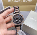 Michael Kors Parker Chronograph Quartz Grey Dial Two Tone Steel Strap Watch For Women - MK6440