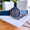 Michael Kors Cunningham Multifunction Blue Dial Blue Rubber Strap Watch For Men - MK7163