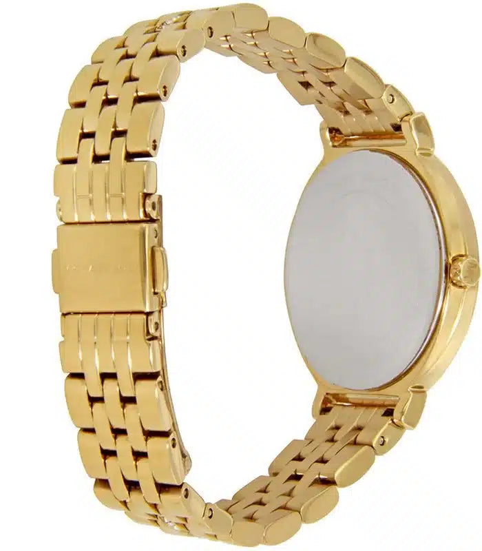 Michael Kors Cinthia Quartz Gold Dial Gold Steel Strap Watch For Women - MK3681