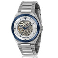 Maserati Triconic Automatic Skeleton Grey Dial Silver Steel Strap Watch For Men - R8823139002