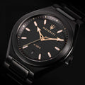 Maserati Triconic Analog Black Dial Black Steel Strap Watch For Men - R8853139004